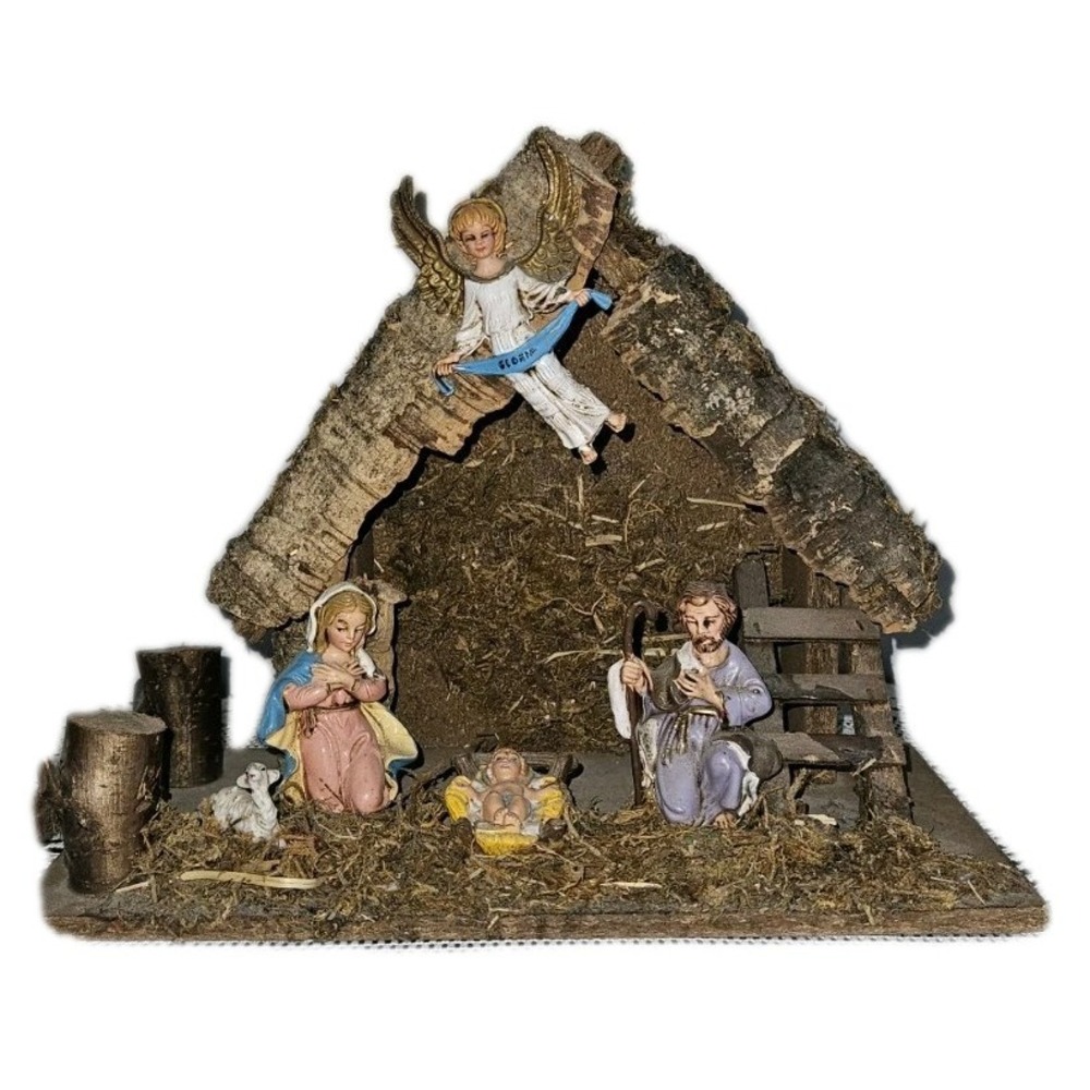 Fontanini Resin Figurines Nativity Set with Manger Italy‎ Made